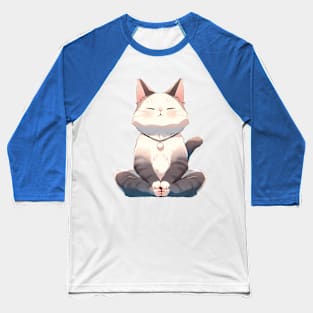 Cat yoga Baseball T-Shirt